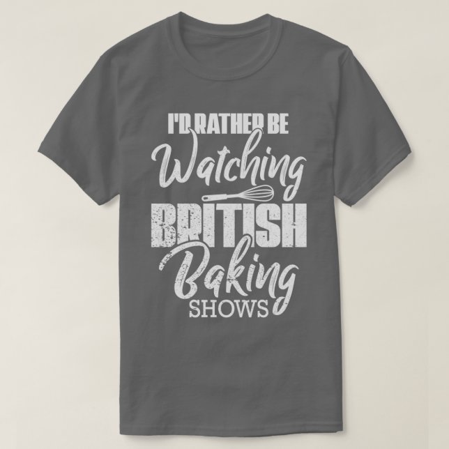 Baking Baker ID, titta på British Baking T Shirt (Design framsida)