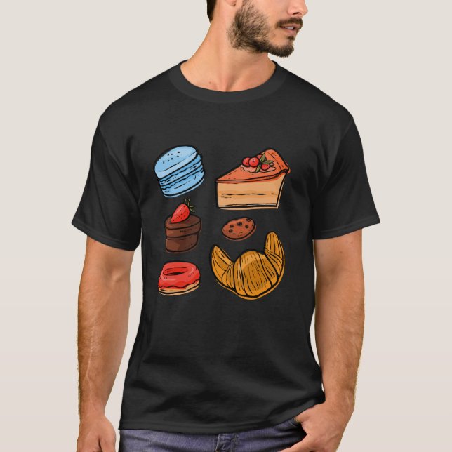 Baking Baker Pastry Chef Bakery Owner Sweets Pasto T Shirt (Framsida)