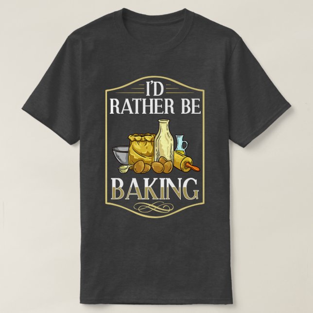 Baking Beginner Recipes Baker Flour Bakery  T Shirt (Design framsida)