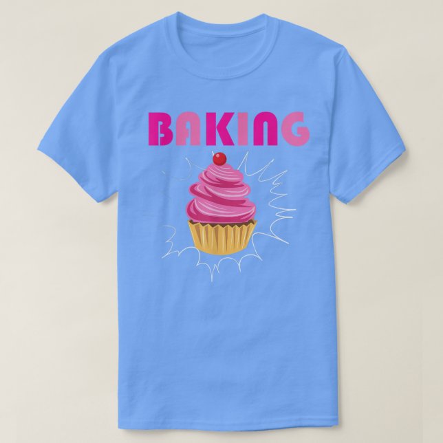 Baking Cake Decorator Cuptårta Baker Bakery Owner T Shirt (Design framsida)