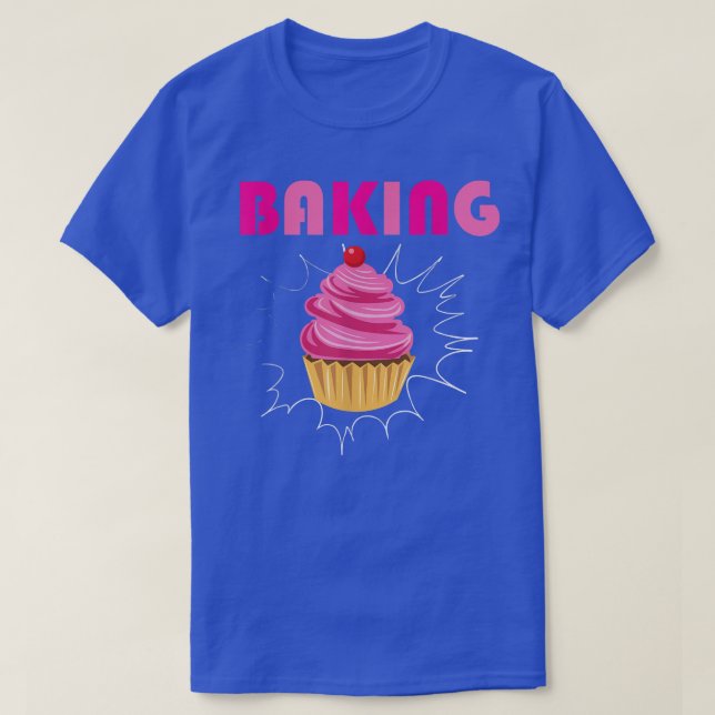 Baking Cake Decorator Cuptårta Baker Bakery Owner T Shirt (Design framsida)