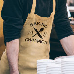 Baking Champion Monogrammed Bakers Apron Förkläde<br><div class="desc">Alla bakmästare bäror den bästa plattan i köket. Lägg till initialer i den här.</div>