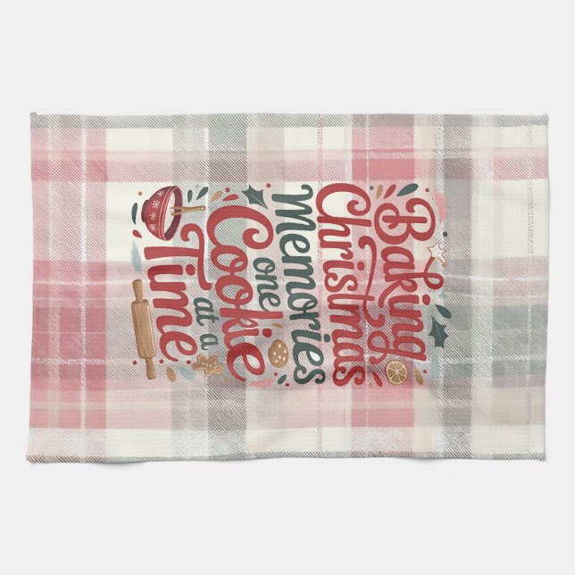 Baking Christmas Memories Kitchen Towel  Kökshandduk (Horisontell)