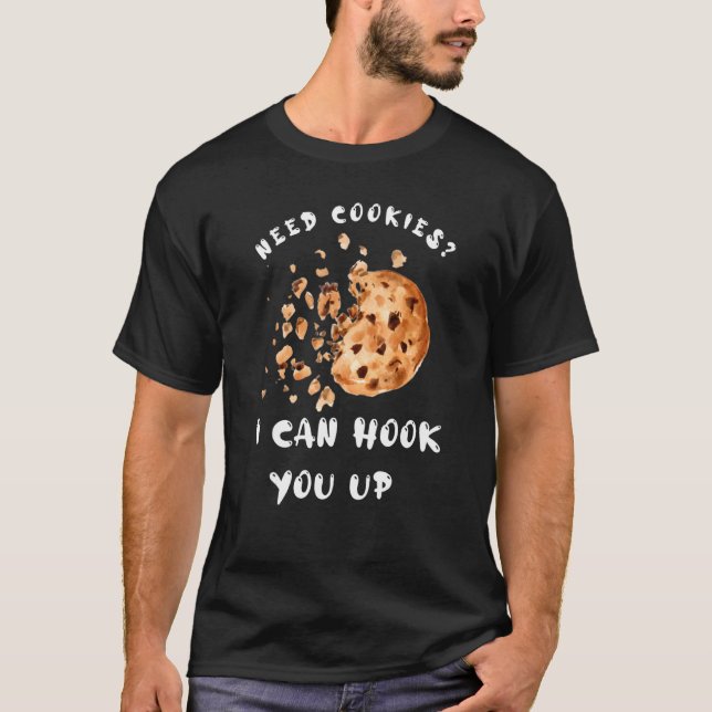 Baking Cookies Quote Coola Cooking Baking Baker T Shirt (Framsida)
