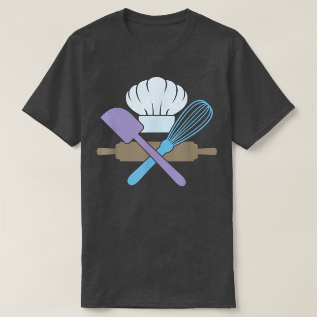 Baking, cooking, Food Älskare Baker Chef, Manar Wo T Shirt (Design framsida)