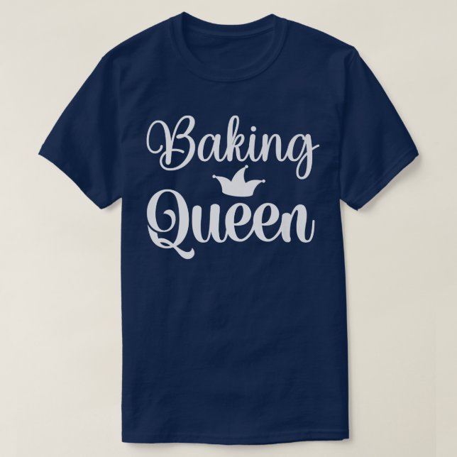 Baking Cooking Queen mamma T Shirt (Design framsida)