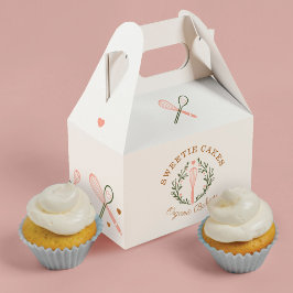 Baking & Cooking Utensil Rosa & Oliv grönt Bakery Presentaskar