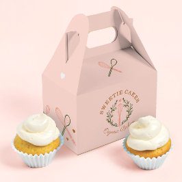 Baking & Cooking Utensil Rosa & Oliv grönt Bakery Presentaskar