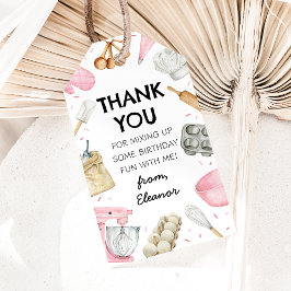 Baking Cupcoa Decortor Girl Birthday Tack Presentetikett