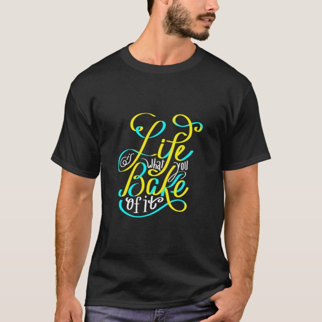 Baking Cupkaka Baker Chef Cooking Mamma Dam T Shirt (Framsida)