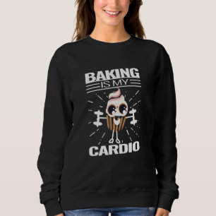 Baking Cupkaka Cardio Bakery Cute Muffin Cooking Q T Shirt