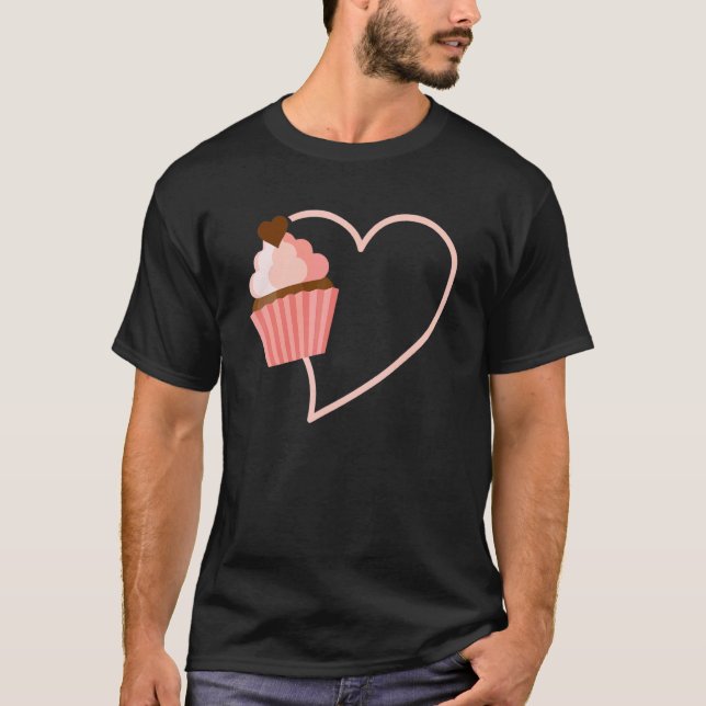 Baking Cupkaka Cute Bakery Muffin Baking Cooking F T Shirt (Framsida)