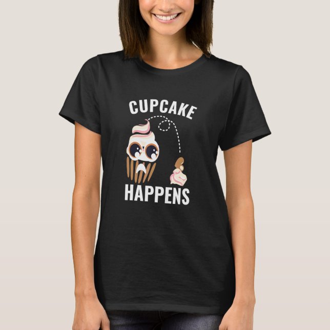 Baking Cute Cupcoa råkar koka bakerioffert T Shirt (Framsida)