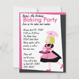 Baking Cutie Inbjudningar