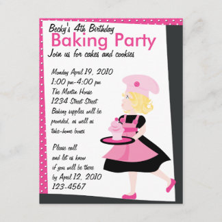 Baking Cutie Inbjudningar