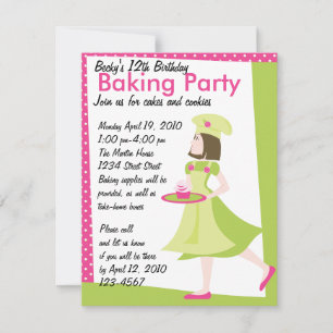 Baking Cutie Inbjudningar