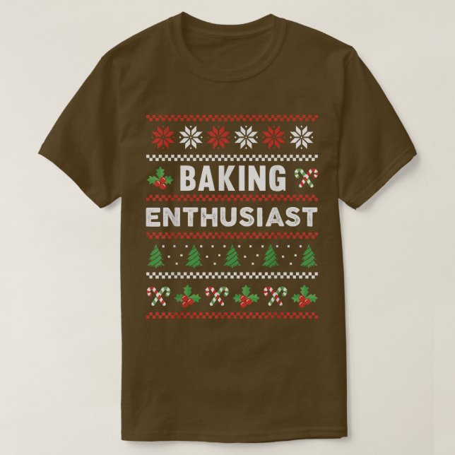 Baking Enthusiast Pajamas Sweaters Gift T-Shirt (Design framsida)