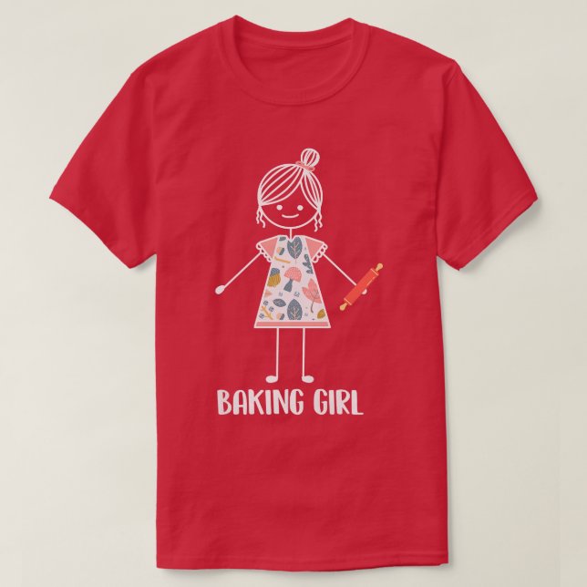 Baking Girl Bakery Baker T Shirt (Design framsida)