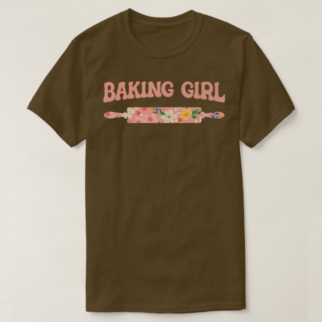 Baking Girl Baking Muffins Cookie Muffinss Bakery T Shirt (Design framsida)