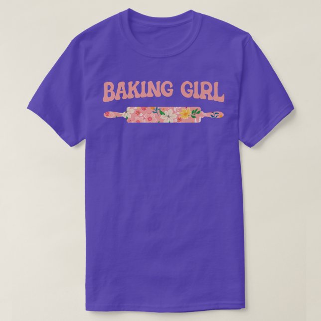 Baking Girl Baking Muffins Cookie Muffinss Bakery T Shirt (Design framsida)