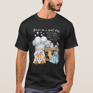 Baking Gnome Älskare Chef Cute Gnomes Funny Quote  T Shirt