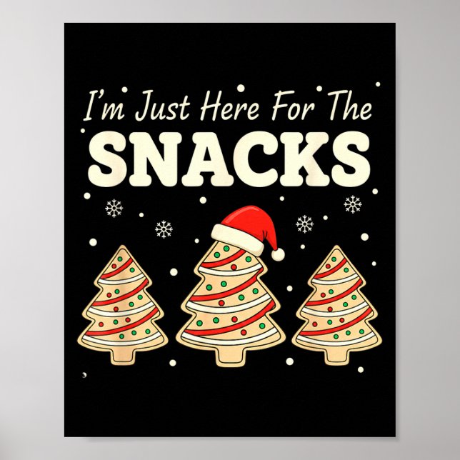 Baking I'm Just Here For The Snacks Christmas Cook Poster (Framsidan)