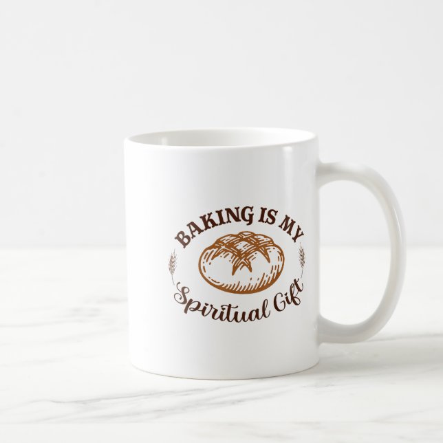 Baking Is My Sritual Gift Funny Bake Lover Pastry  Kaffemugg (Höger)