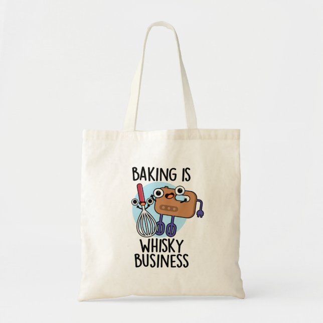 Baking is Whisk-ey Business Funny Baker Pun Tygkasse (Framsidan)