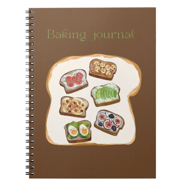 Baking Journal for Recipes and Baking Notes Anteckningsbok (Framsidan)