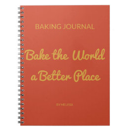 Baking Journal Terracotta & Mustard Gult Anteckningsbok