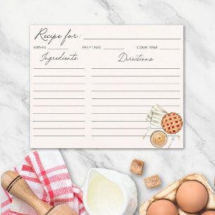Baking Mat illustration Familj Receptkort