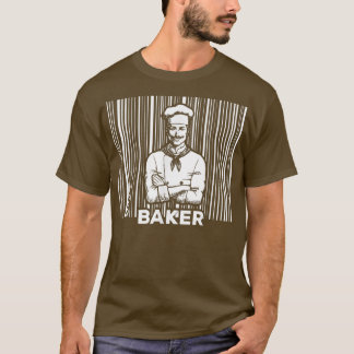 Baking Muffins Cookie Cakes Pastries - Barcode Bak T Shirt