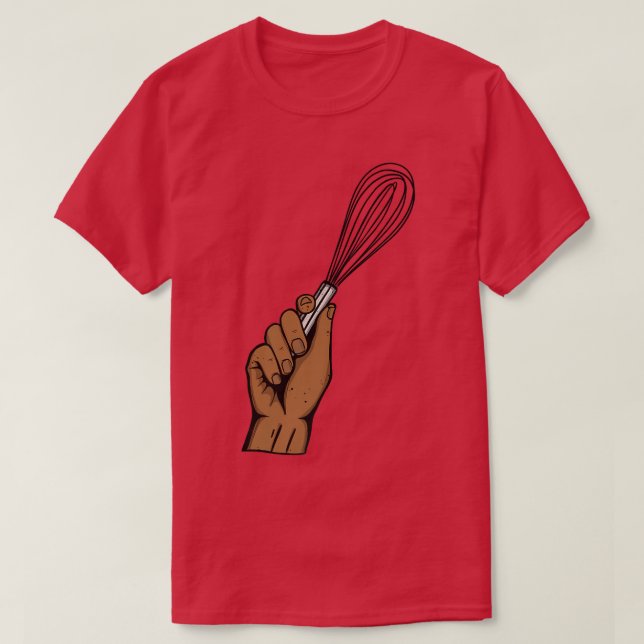 Baking Muffins Cookie Muffinss Whisk Whisking Bak T Shirt (Design framsida)