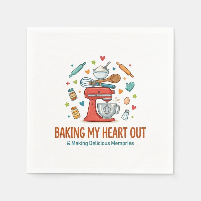 Baking My Heart Out & Making Delicious Memories  Pappersservett (Framsidan)