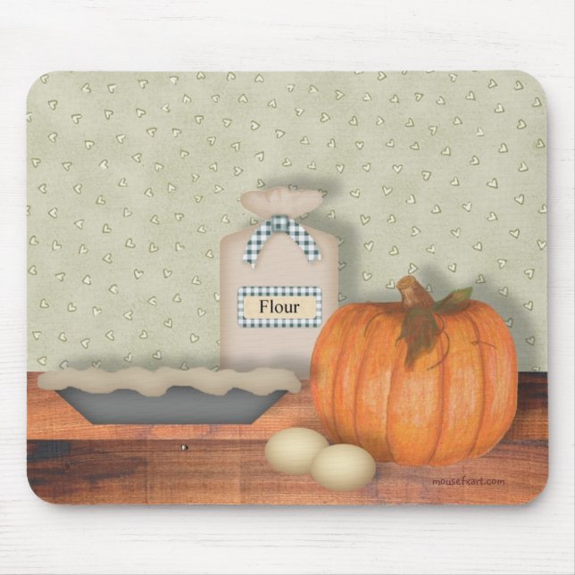 Baking Pumpkin Paj Mousepad Musmatta (Framsidan)