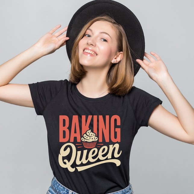 Baking Queen - Bageri Pastery Chef T Shirt (Skapare uppladdad)