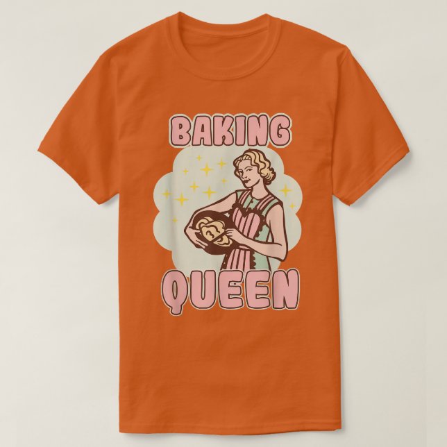 Baking Queen Bakery Dessert Pastry T Shirt (Design framsida)