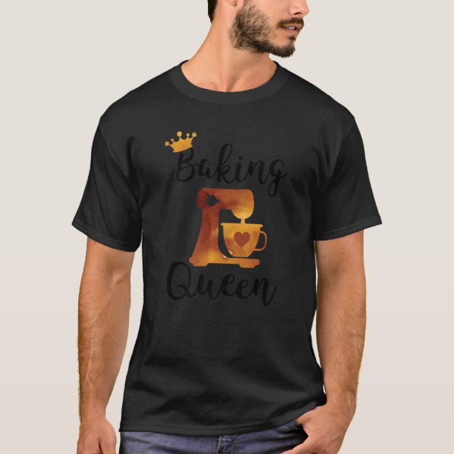 Baking Queen  Best Baker Stand Mixer T Shirt (Framsida)