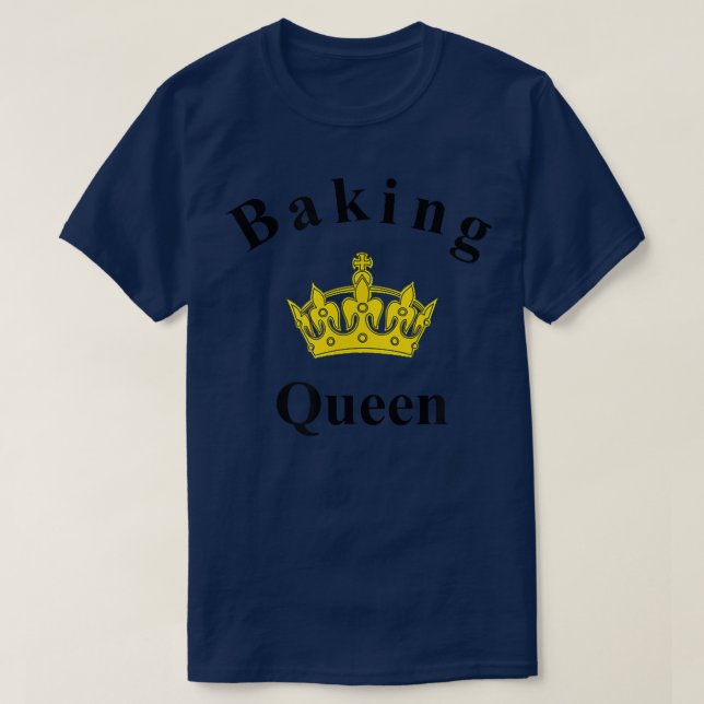 Baking Queen I kärlek-bagare T Shirt (Design framsida)