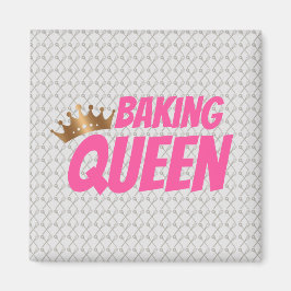 Baking Queen Mönster for Cake and Sweets Älskare Magnet