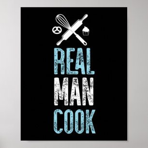 Baking Real Manar Cook Rolling Pin Poster