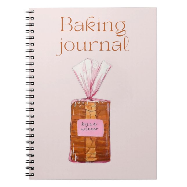 Baking Recipe Book for Home Baking Enthusiasts Anteckningsbok (Framsidan)