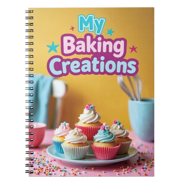 Baking Recipes for Kids Anteckningsbok (Framsidan)