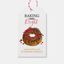 Baking sirits Bright Cute Helgdag Cake Art Presentetikett