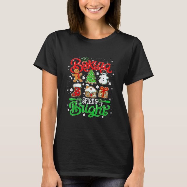 Baking Spirit Bright Donut jul T Shirt (Framsida)