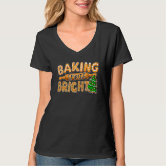 Baking Spirites Bright jul Cookies Baking the T Shirt