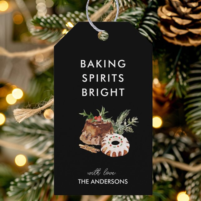 Baking Spirits Bright Black-julkaka Presentetikett (Skapare uppladdad)