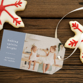 Baking Spirits Bright | Blått Grått Roligt Kids Ph Presentetikett