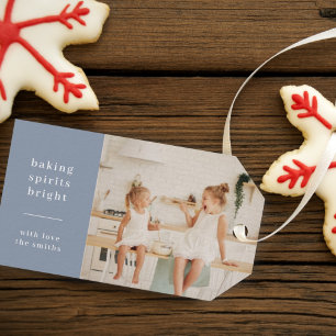 Baking Spirits Bright Blått Grått Roligt Kids Ph Presentetikett