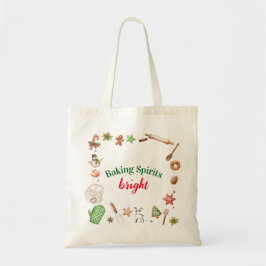 Baking Spirits Bright Christmas Holiday Tygkasse
